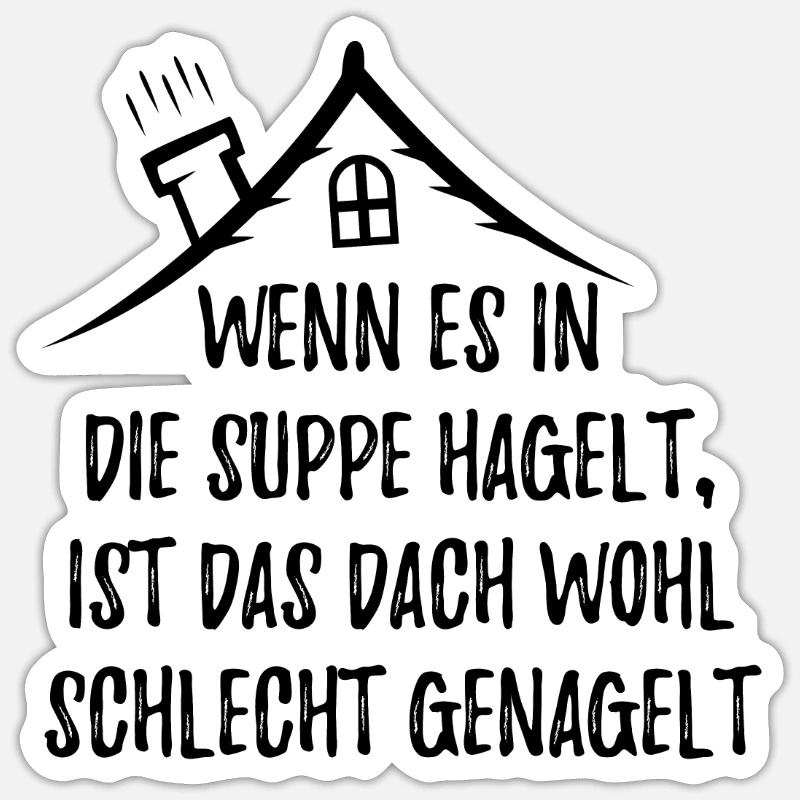DACHDECKER Sticker Größe S (10 x 10 cm)