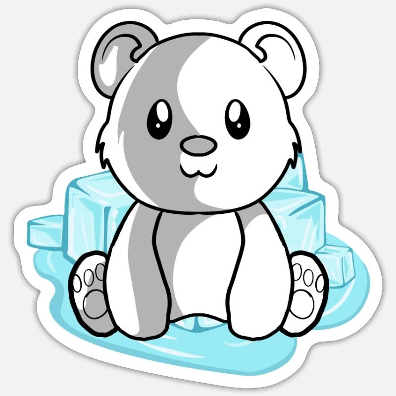Eisbär Polarbär Sticker Größe S (10 x 10 cm)