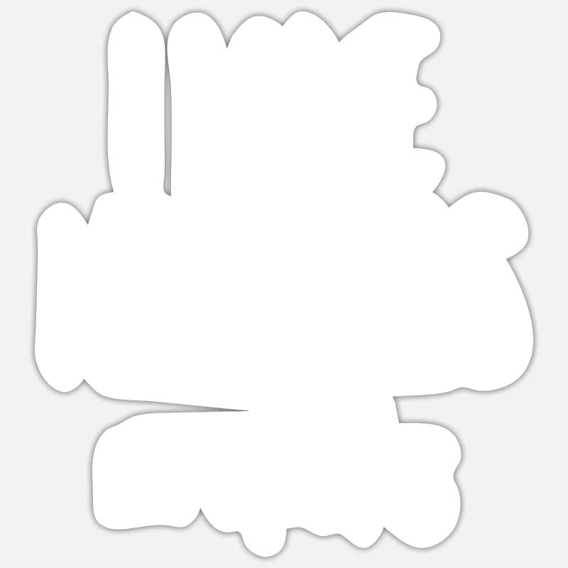 Versauter Spruch - Sticker Größe S (10 x 10 cm) - Mattweiß