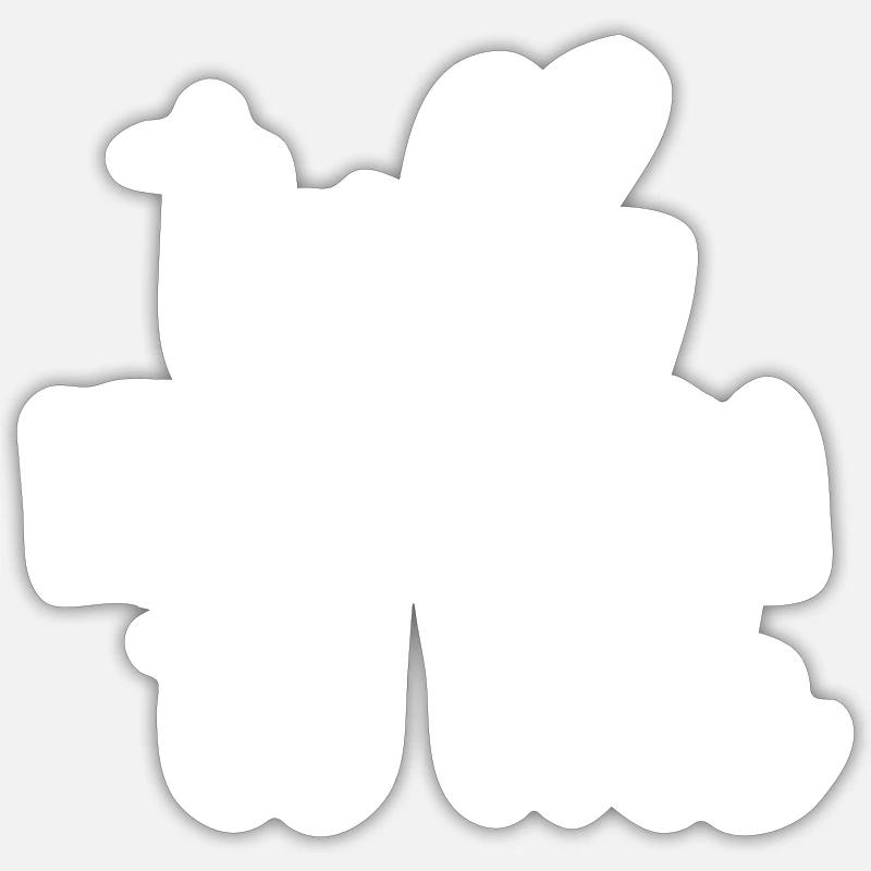 parle moi de bachata - Sticker taille S (10 x 10 cm) - blanc mat