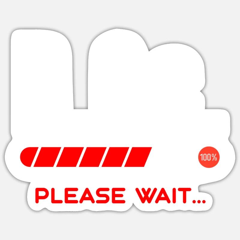 B.Sc. Loading Please Wait Bachelor of Science Gift Sticker size S (10 x 10 cm)