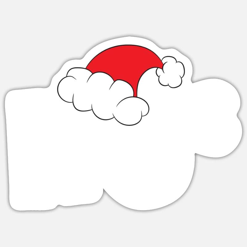 Funny Ho Cubed Christmas Math - Sticker size S (10 x 10 cm) - white matte