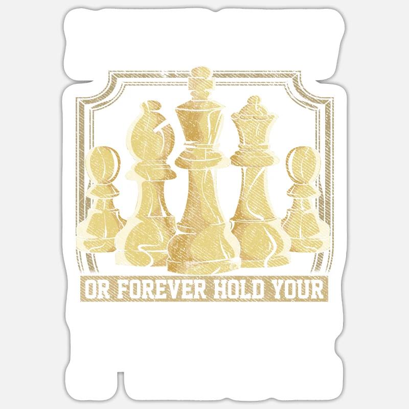 Chess chess board board game Chess Sticker size S (10 x 10 cm)