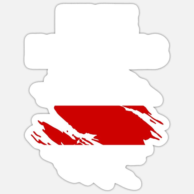 Drapeau Biélorussie Bélarus Sticker taille S (10 x 10 cm)