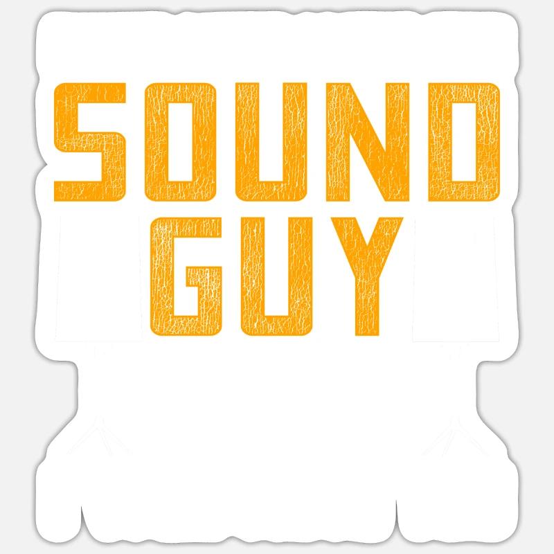 Tontechniker Sound Beruf Spruch - Sticker Größe S (10 x 10 cm) - Mattweiß
