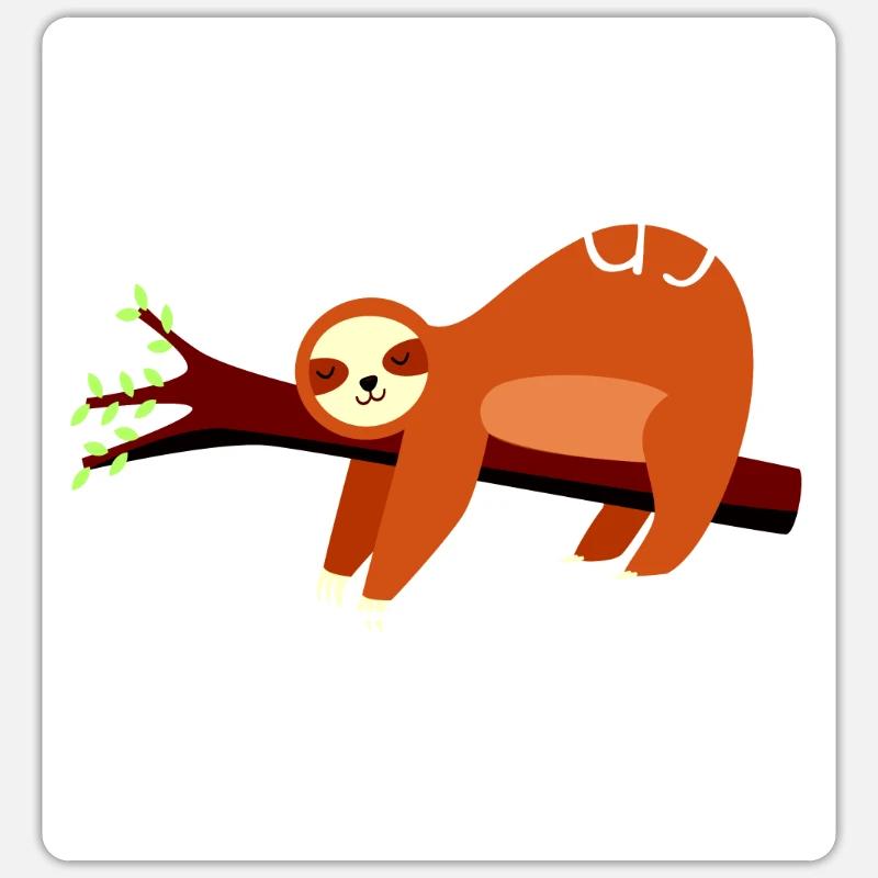 Orderchiller Sloth Gift Order Chiller Sticker size S (10 x 10 cm)