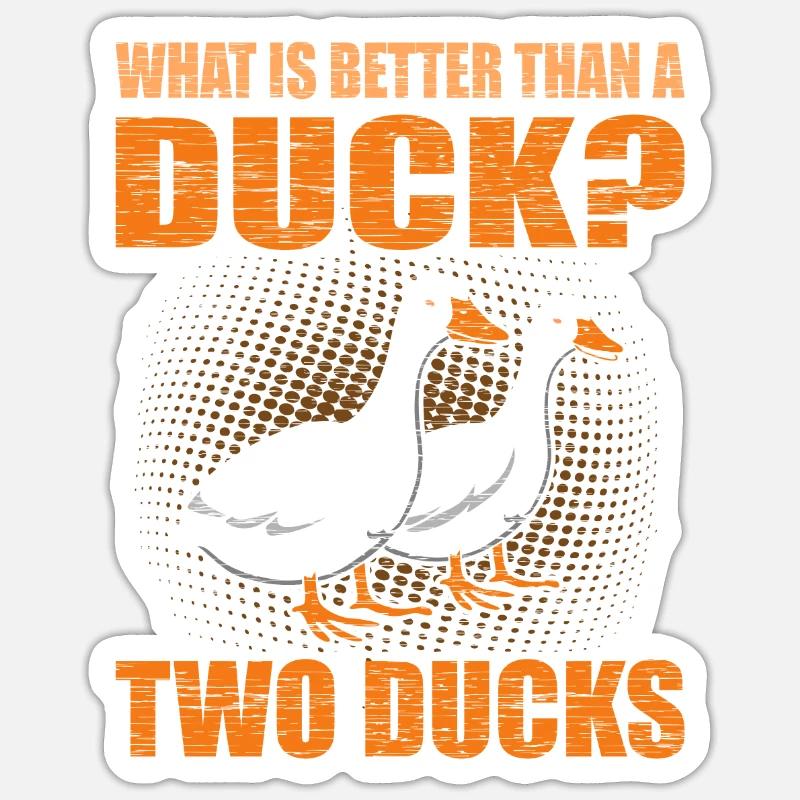 Ducks - Sticker size S (10 x 10 cm) - white matte