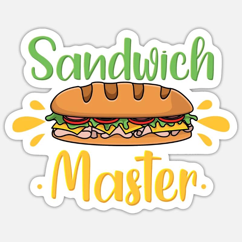 Sandwich Master Lovers Sticker size S (10 x 10 cm)