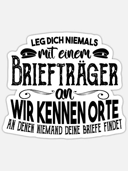Brierträger leg dich niemals - Sticker Größe S (10 x 10 cm) - Mattweiß