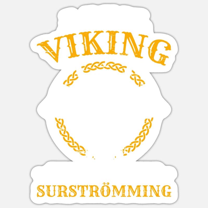 Surströmming Wikinger Spruch Sticker Größe S (10 x 10 cm)