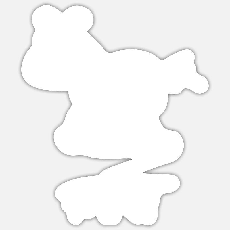 Pferd, Färt, Fun Design - Sticker Größe S (10 x 10 cm) - Mattweiß