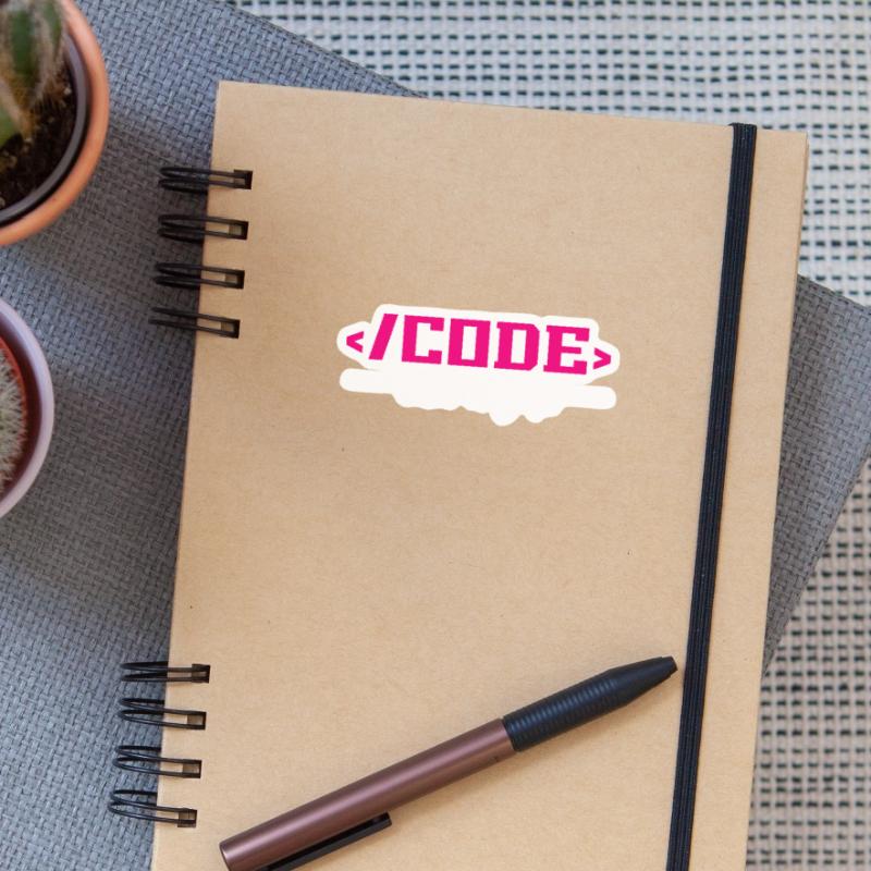 Codage Programmation informatique Sticker taille S (10 x 10 cm)