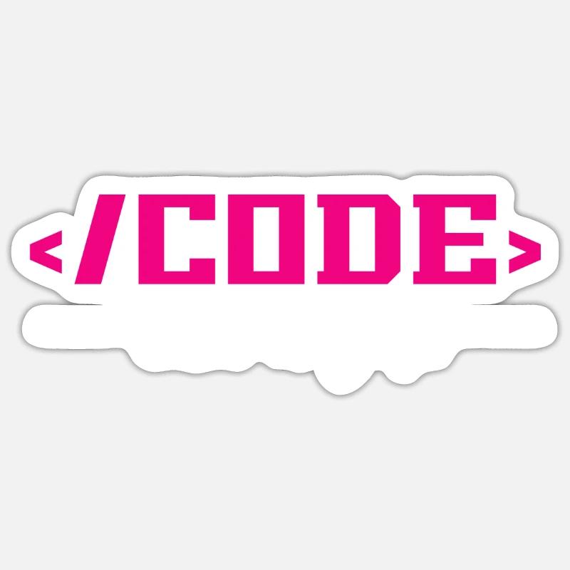 Coding Programming Computer Science - Sticker size S (10 x 10 cm) - white matte