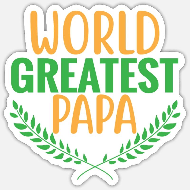 Dad expectant father gift present idea Sticker size S (10 x 10 cm)