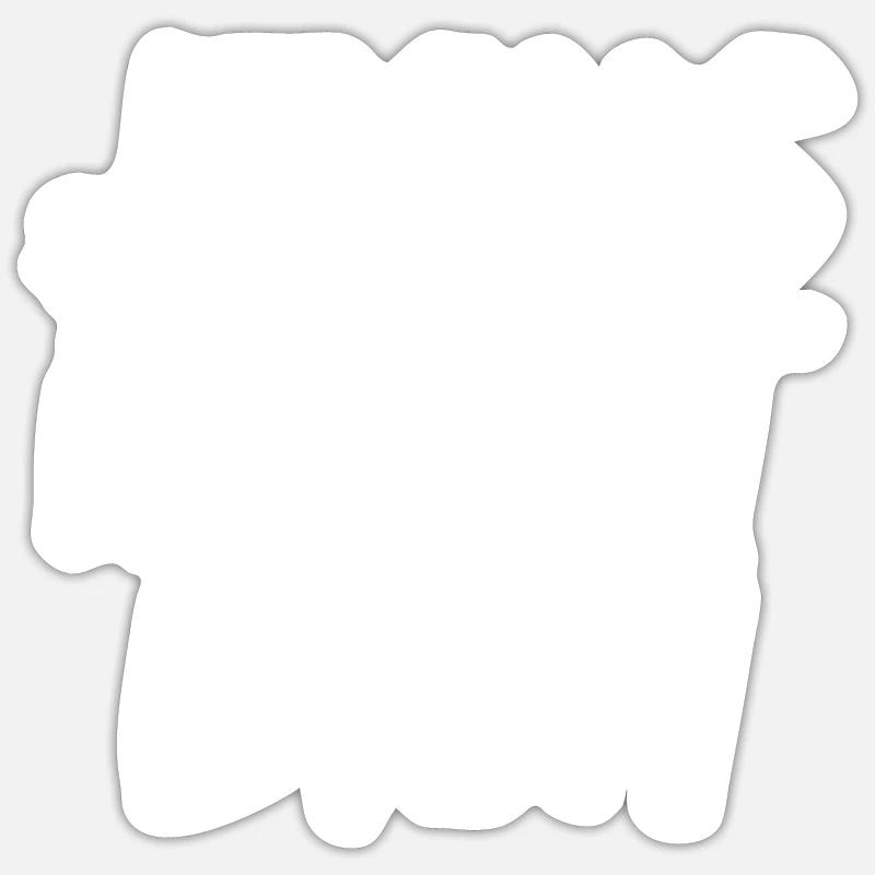 Jesus liebt dich Geschenk - Sticker Größe S (10 x 10 cm) - Mattweiß