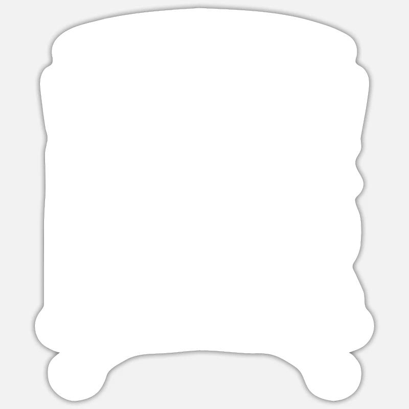 Coiffeur coiffeur coiffeur - Sticker taille S (10 x 10 cm) - blanc mat