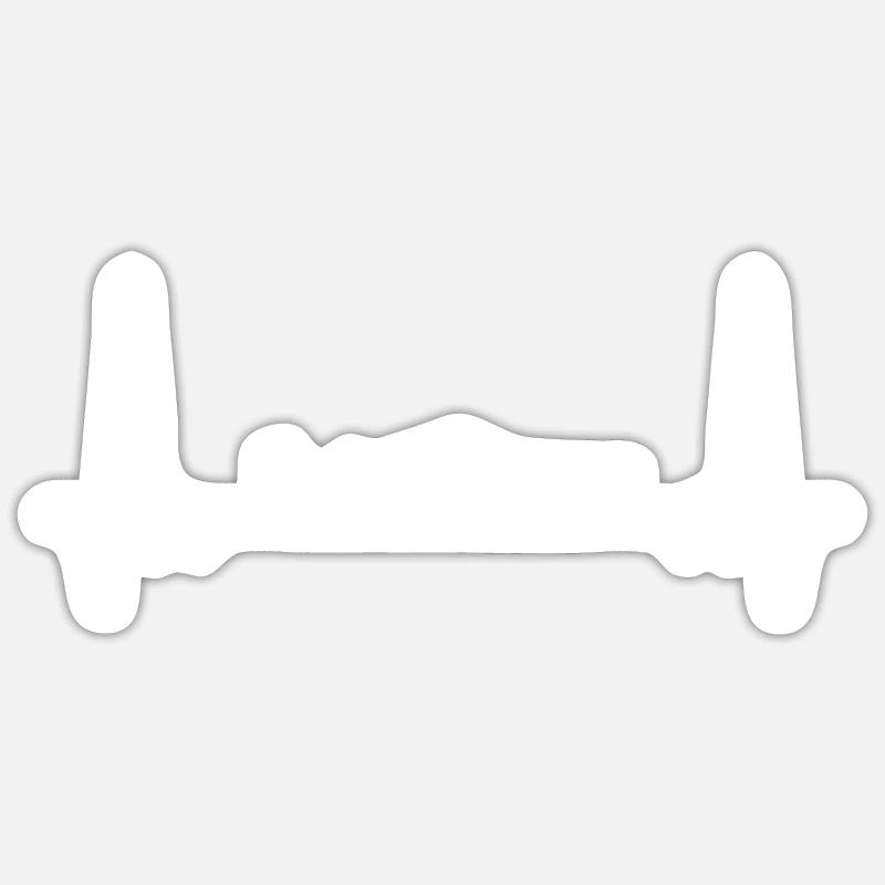 Motorboot Herzschlag - Motorboot Liebe - Sticker Größe S (10 x 10 cm) - Mattweiß