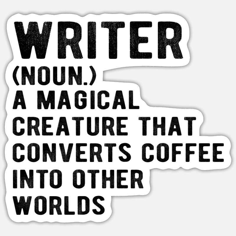 WRITING / AUTHOR: Définition de l'écrivain Sticker taille S (10 x 10 cm)