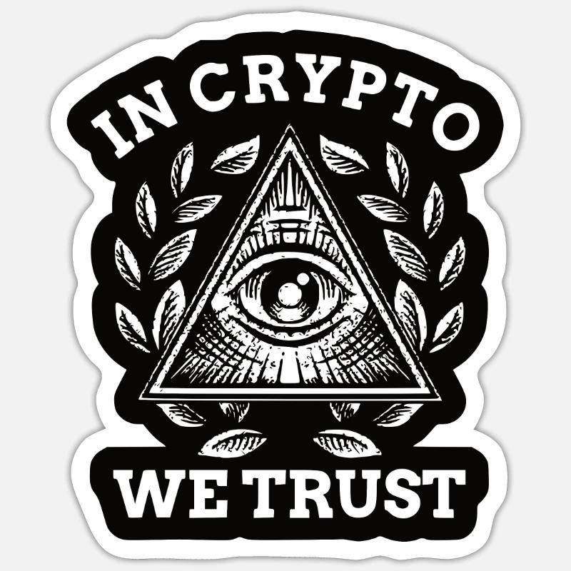 Crypto Trading - Sticker size S (10 x 10 cm) - white matte