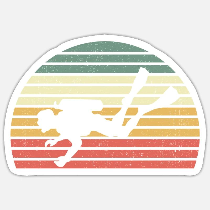 Plongée rétro plongée Scuba Plongée Plongée Plongée - Sticker taille S (10 x 10 cm) - blanc mat