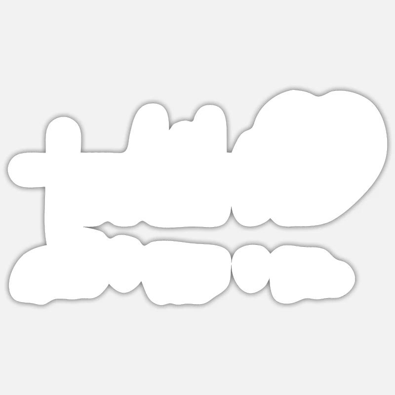 Glaube Hoffe liebe Gläubig Sticker Größe S (10 x 10 cm)