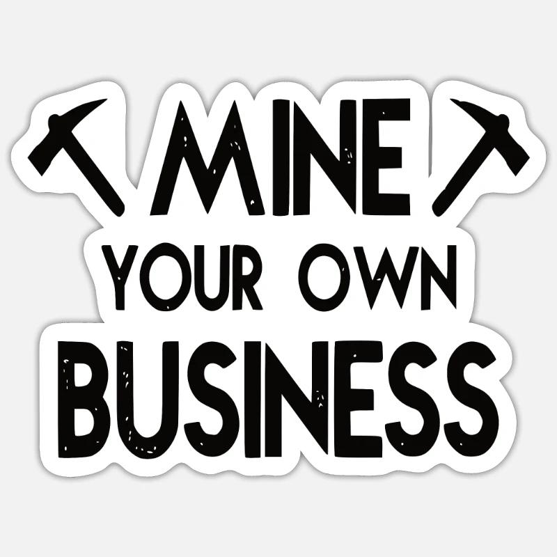 crypto mining Sticker size S (10 x 10 cm)