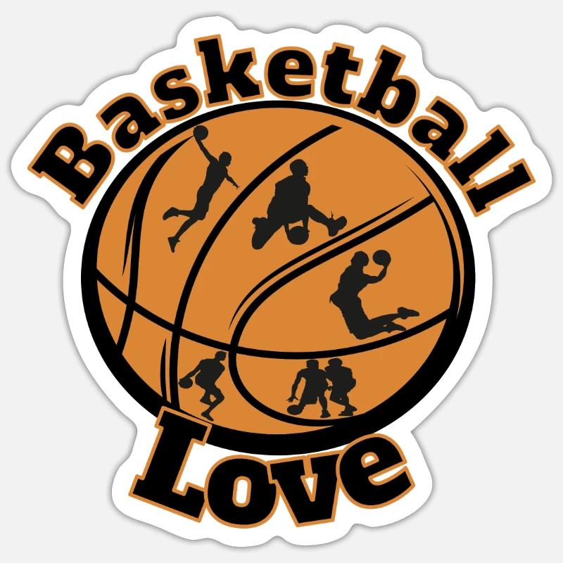 Basketteur basketteur basketteur Sticker taille S (10 x 10 cm)