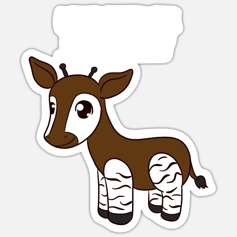 okapi Sticker size S (10 x 10 cm)