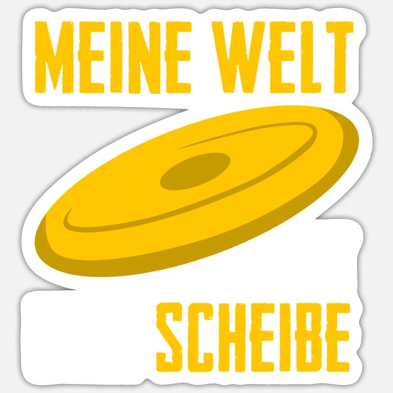 Frisbee Sticker Größe S (10 x 10 cm)