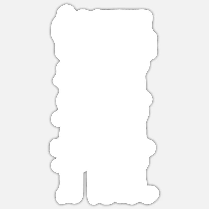 Math dance math teacher gift - Sticker size S (10 x 10 cm) - white matte