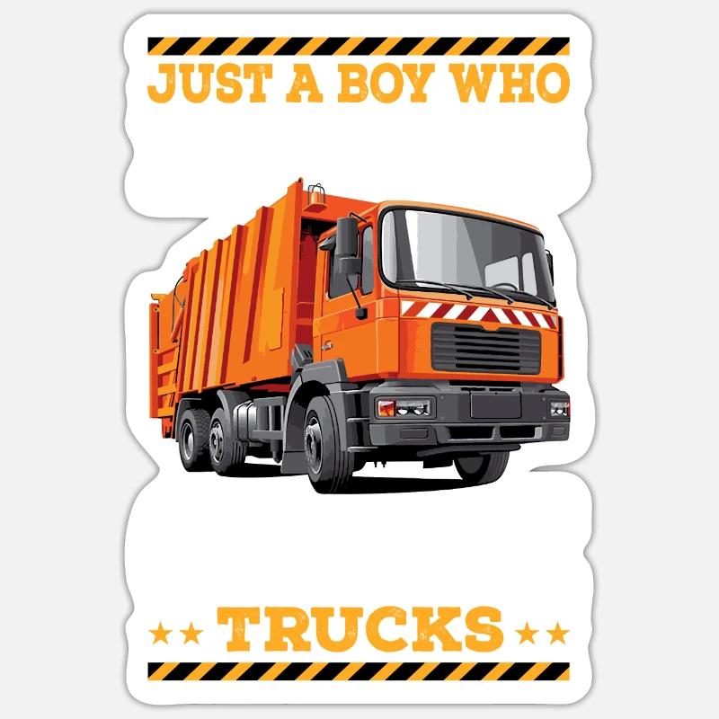 Garbage collection garbage truck garbage man saying gift Sticker size S (10 x 10 cm)