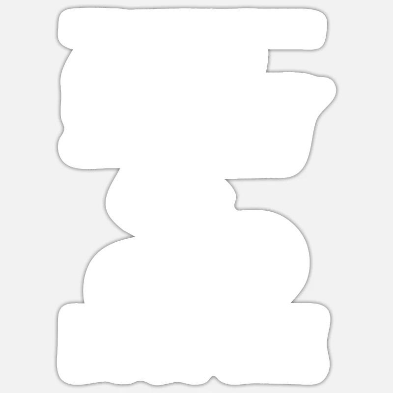 Vélo VTT vélo VTT - Sticker taille S (10 x 10 cm) - blanc mat