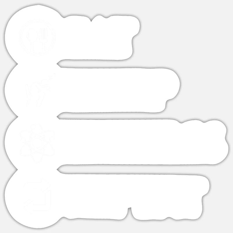 Physics Physicists Sticker size S (10 x 10 cm)