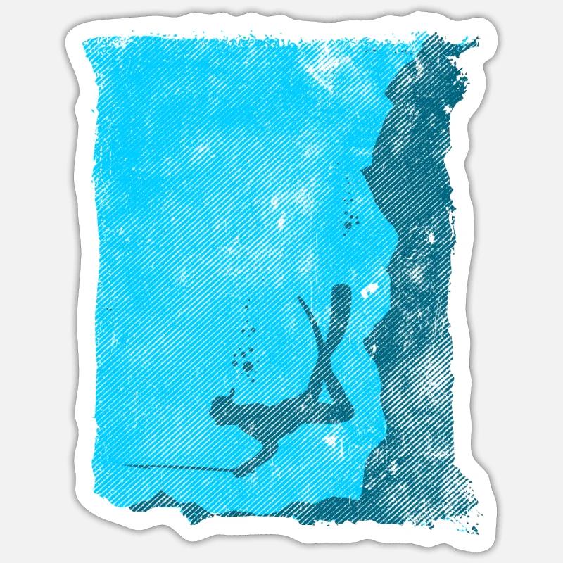 Arbalète de chasse sous-marine Diver - Sticker taille S (10 x 10 cm) - blanc mat