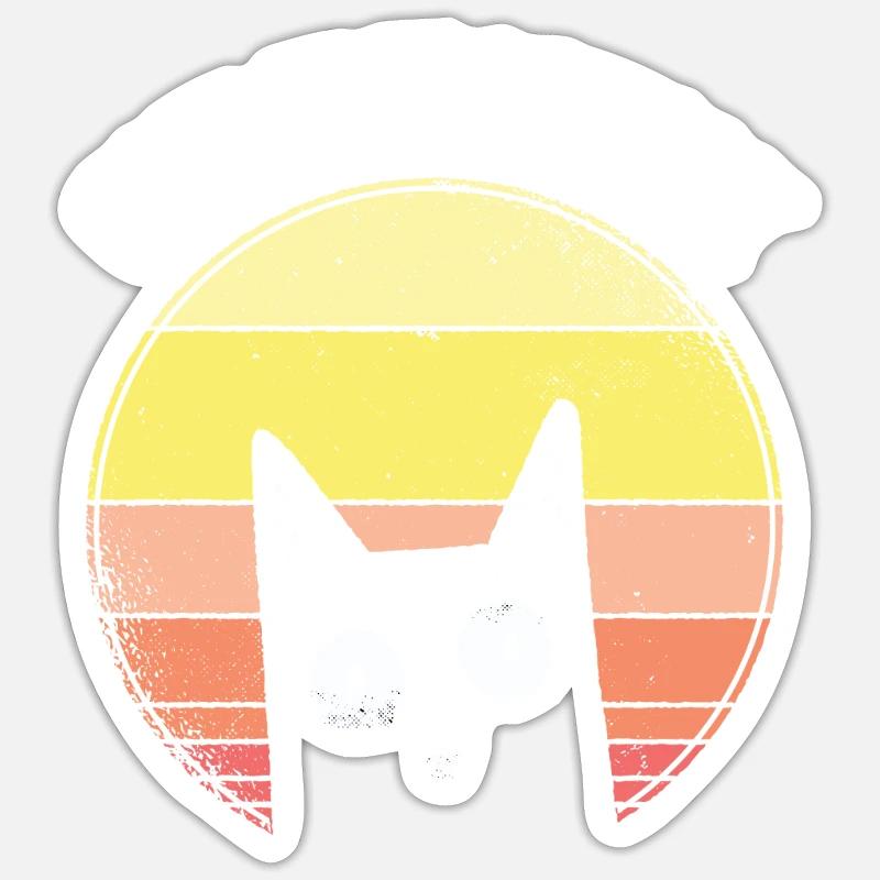 Out the Mouse Denglisch du support de chat souris Sticker taille S (10 x 10 cm)