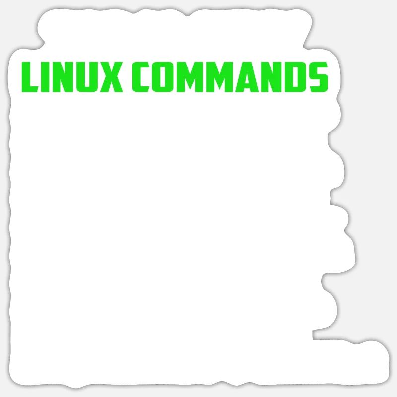 Linux Nerd Console Kommandoer Geek Sticker størrelse S (10 x 10 cm)