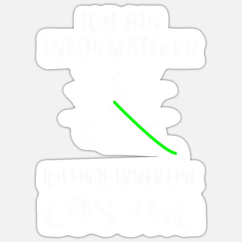 Informatiker Softwareentwickler Informatik Lustige Sticker Größe S (10 x 10 cm)