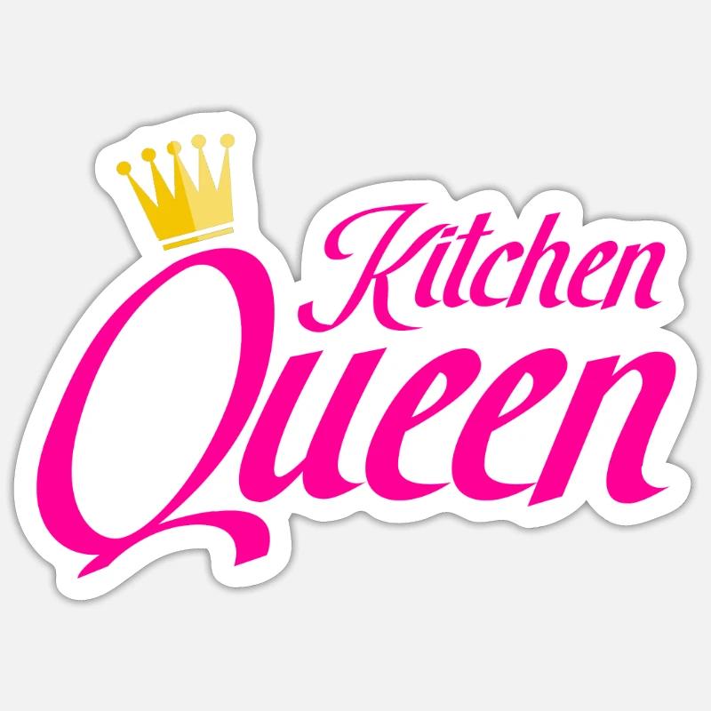 kitchen queen Sticker size S (10 x 10 cm)