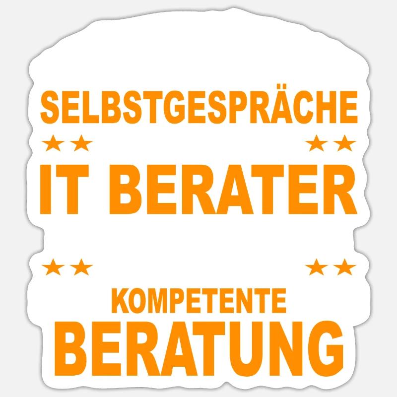 Informatiker Programmierer IT Berater Geschenk Sticker Größe S (10 x 10 cm)