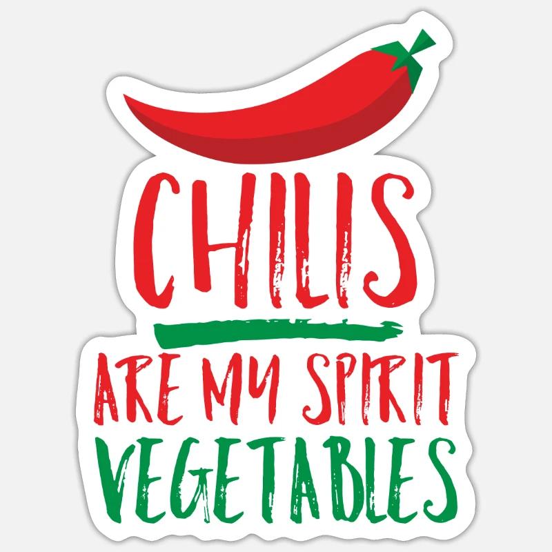 Chilli Spruch Sticker Größe S (10 x 10 cm)