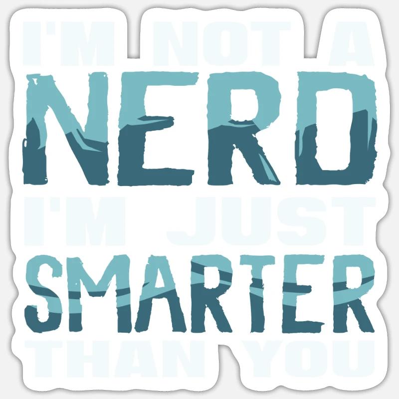 Nerd Sticker Größe S (10 x 10 cm)