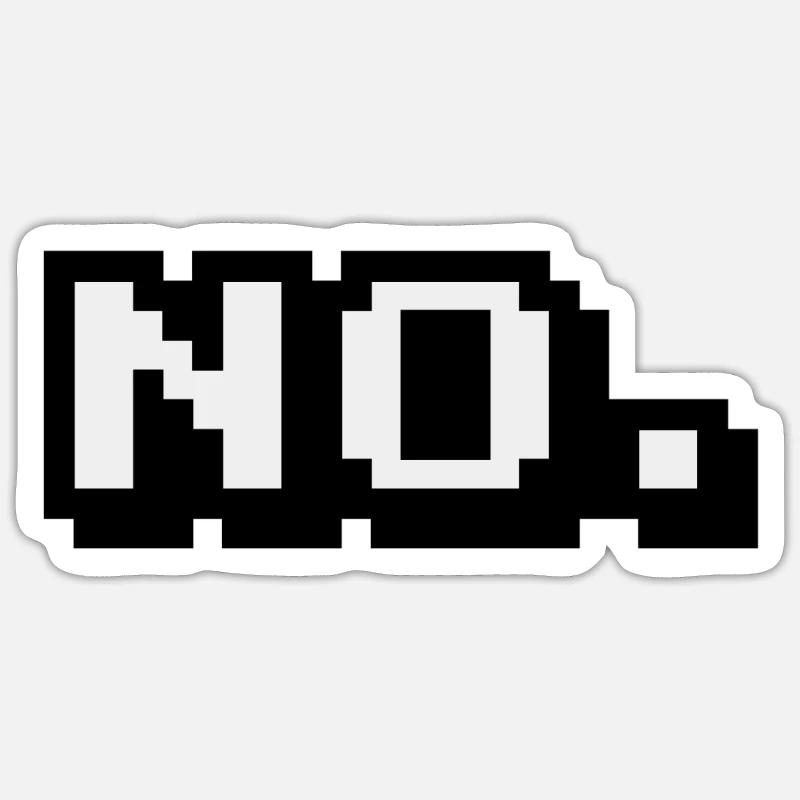 In a nutshell: No Sticker size S (10 x 10 cm)