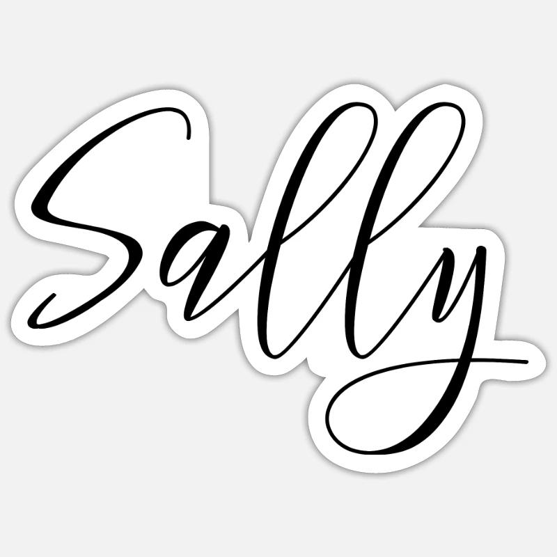 Sally Sali Hoi Name oder Grußformel aus Alemannia Sticker Größe S (10 x 10 cm)