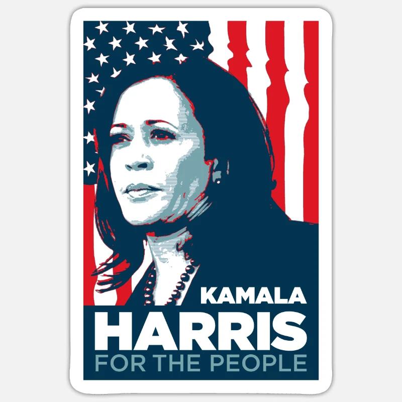Kamala Harris pour le peuple Sticker taille S (10 x 10 cm)