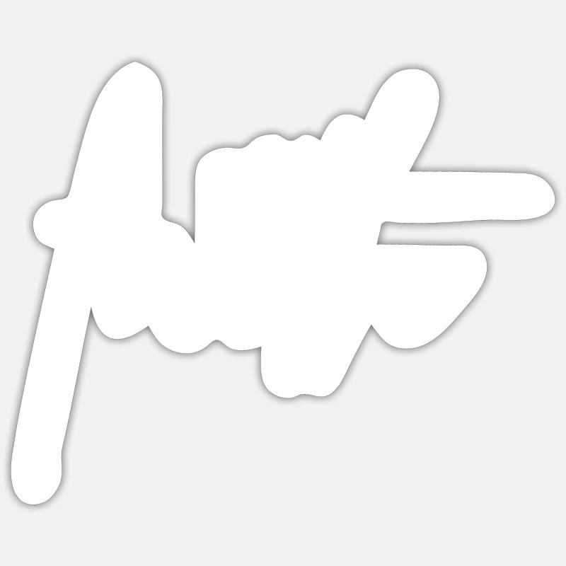 Croyance de foi - Sticker taille S (10 x 10 cm) - blanc mat