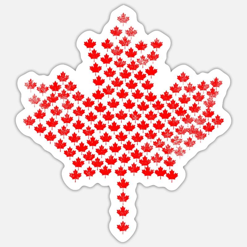 Canada Feuille d’érable Sticker taille S (10 x 10 cm)