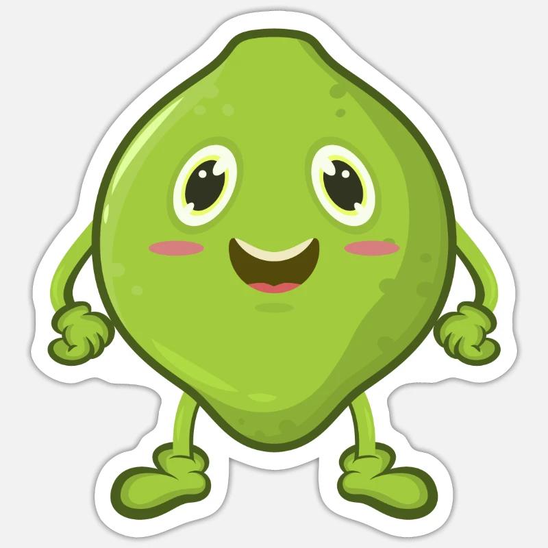 Lime comic Sticker size S (10 x 10 cm)
