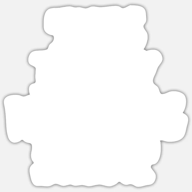 Écriture / Écrivain: Chemise d'écriture - Sticker taille S (10 x 10 cm) - blanc mat