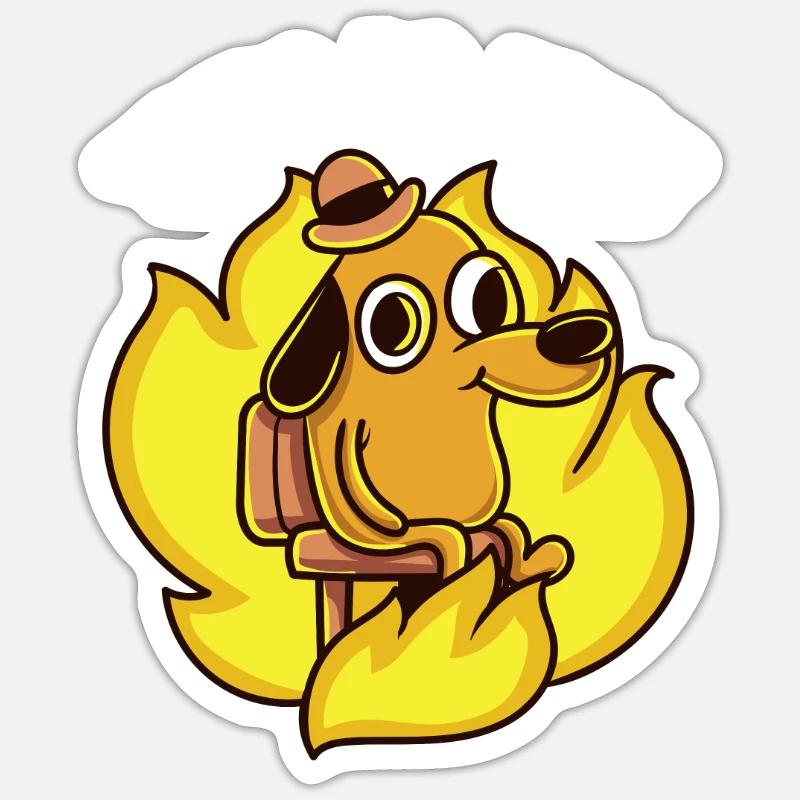 Das ist ein schönes Internet Meme - Sticker Größe S (10 x 10 cm) - Mattweiß