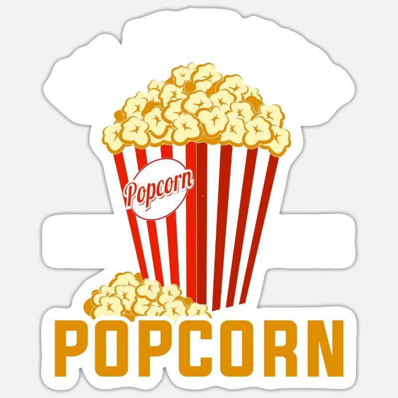 Pop corn Sticker taille S (10 x 10 cm)